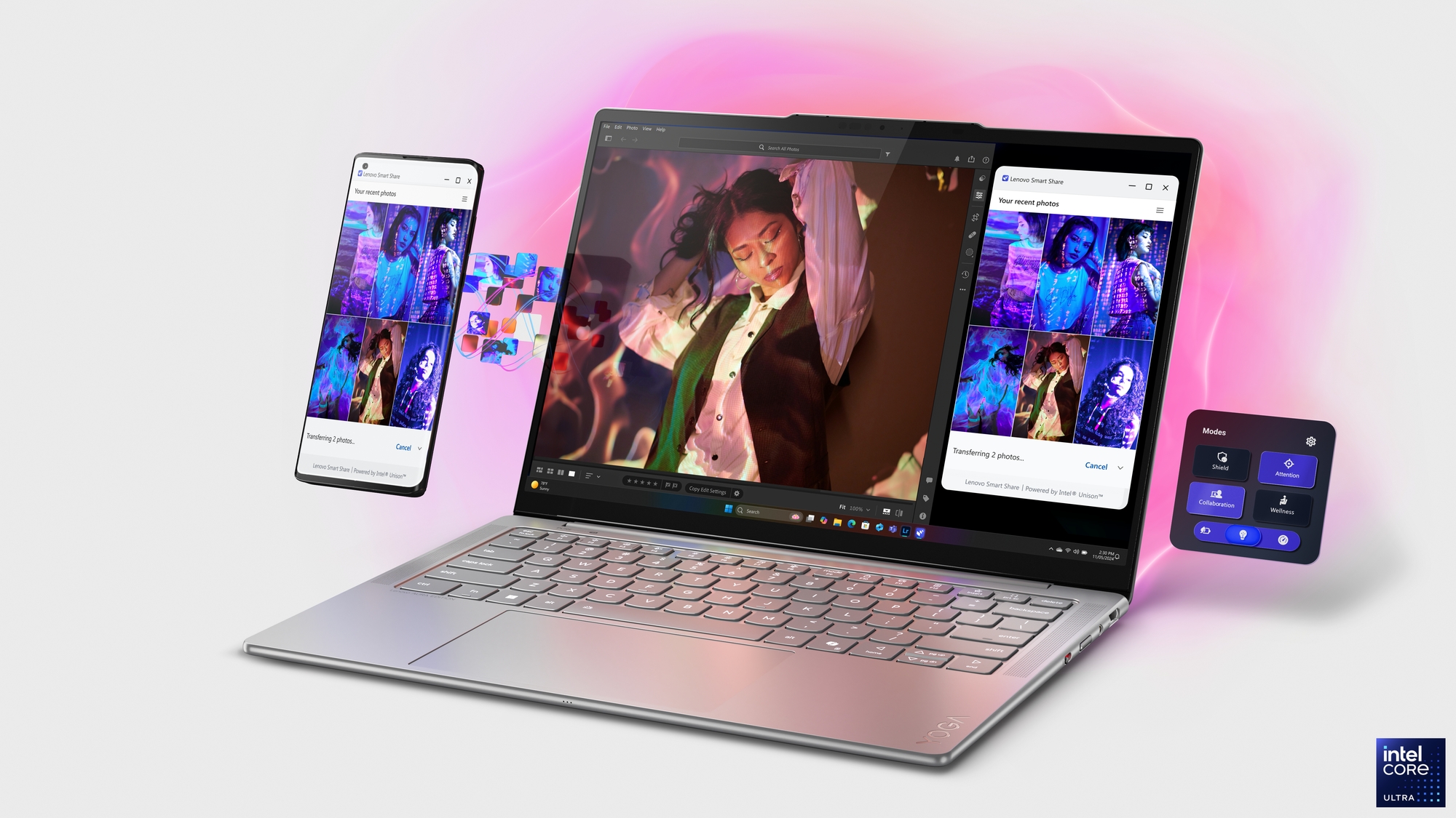 Lenovo Yoga Slim 7 14ILL10 | Luna Grey | 14 " | OLED | WUXGA | 1920 x 1200 pixels | Glossy | Intel Core Ultra 5 | 226V | 16 GB | Soldered LPDDR5x | Solid-state drive capacity 1000 GB | Intel Arc Graphics 130V | Windows 11 Home | 802.11be | Bluetooth version 5.4 | Keyboard language English | Keyboard backlit | Warranty 24 month(s) | Battery warranty 12 month(s) - Image 27