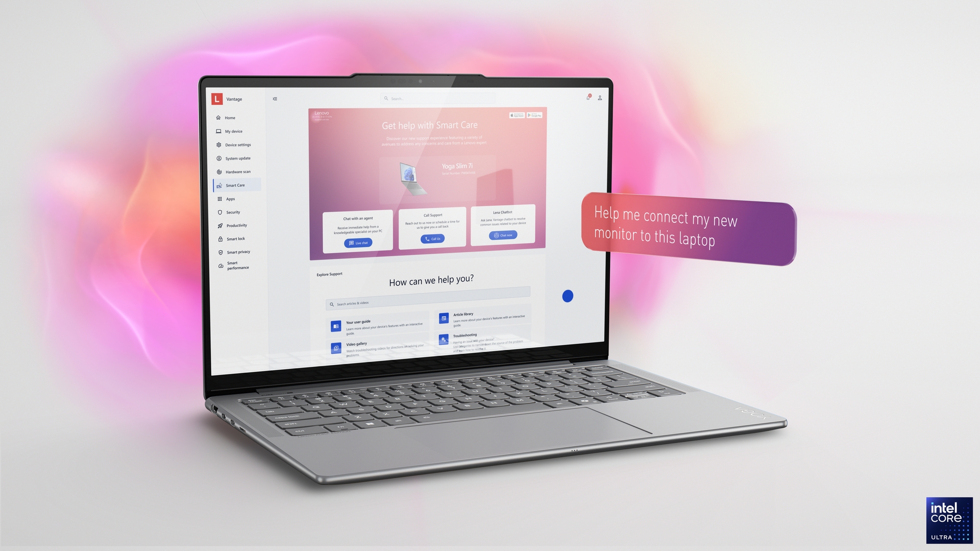 Lenovo Yoga Slim 7 14ILL10 | Luna Grey | 14 " | OLED | WUXGA | 1920 x 1200 pixels | Glossy | Intel Core Ultra 5 | 226V | 16 GB | Soldered LPDDR5x | Solid-state drive capacity 1000 GB | Intel Arc Graphics 130V | Windows 11 Home | 802.11be | Bluetooth version 5.4 | Keyboard language English | Keyboard backlit | Warranty 24 month(s) | Battery warranty 12 month(s) - Image 30