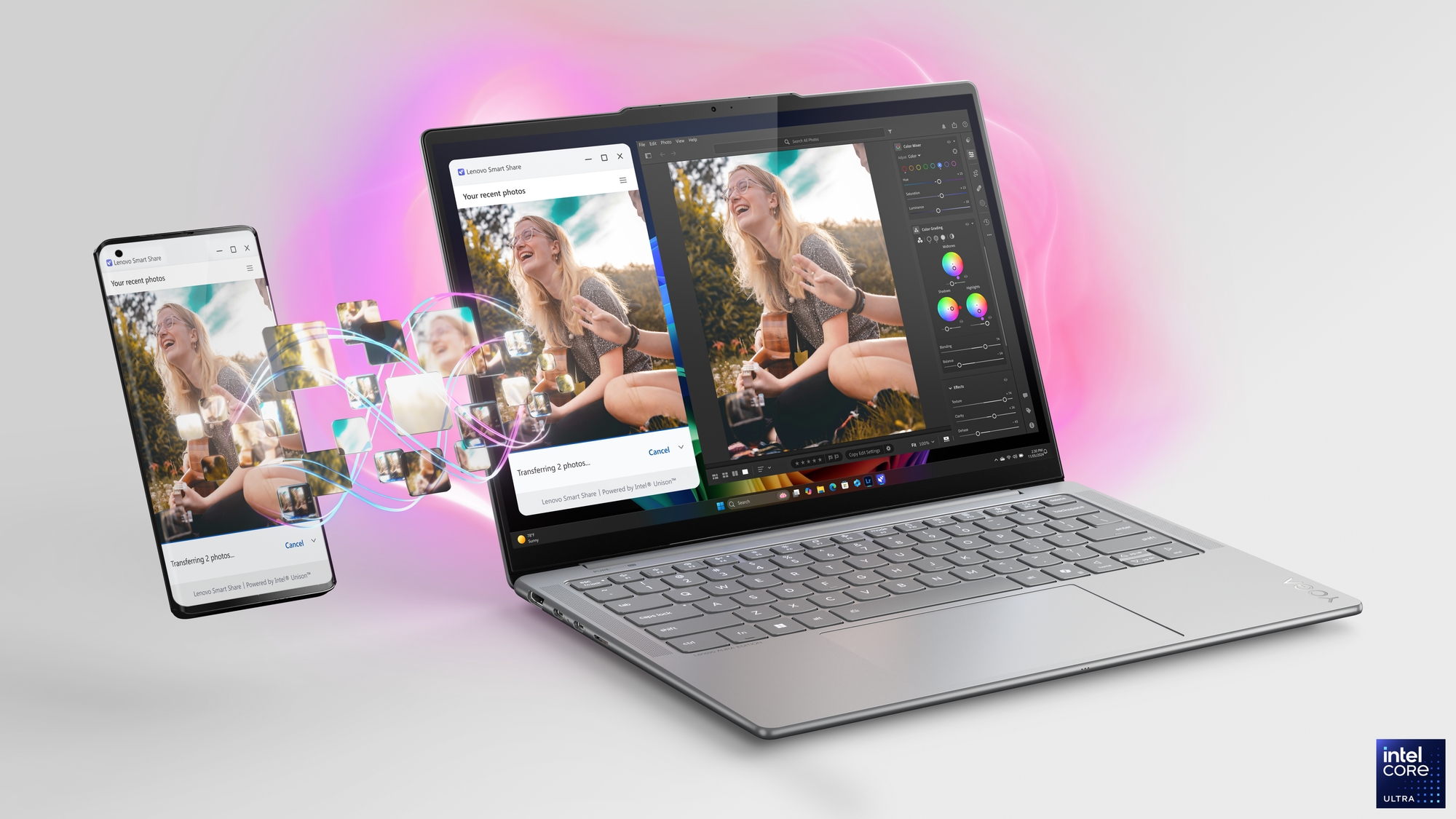 Lenovo Yoga Slim 7 14ILL10 | Luna Grey | 14 " | OLED | WUXGA | 1920 x 1200 pixels | Glossy | Intel Core Ultra 7 | 256V | 16 GB | Soldered LPDDR5x | Solid-state drive capacity 512 GB | Intel Arc Graphics 140V | Windows 11 Home | 802.11be | Bluetooth version 5.4 | Keyboard language Nordic | Keyboard backlit | Warranty 24 month(s) | Battery warranty 12 month(s) - Image 38