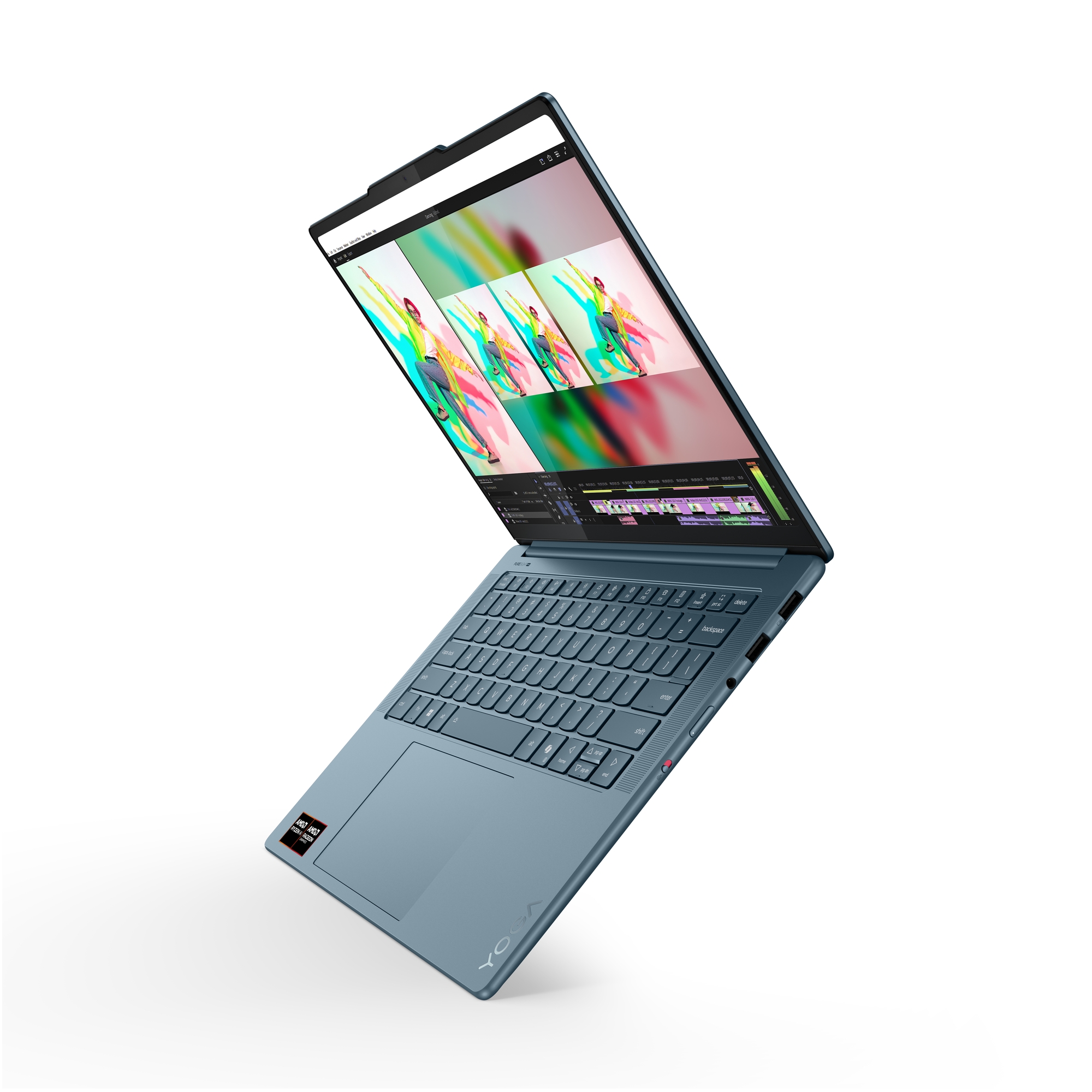 Lenovo Yoga Pro 7 14AKP10 | Tidal Teal | 14.5 " | OLED | 3K | 2944 x 1840 pixels | Glossy | AMD Ryzen AI 7 | 350 | 32 GB | Soldered LPDDR5x | Solid-state drive capacity 1000 GB | AMD Radeon 860M Graphics | Windows 11 Home | 802.11be | Bluetooth version 5.4 | Keyboard language English | Keyboard backlit | Warranty 24 month(s) | Battery warranty 12 month(s) - Image 13