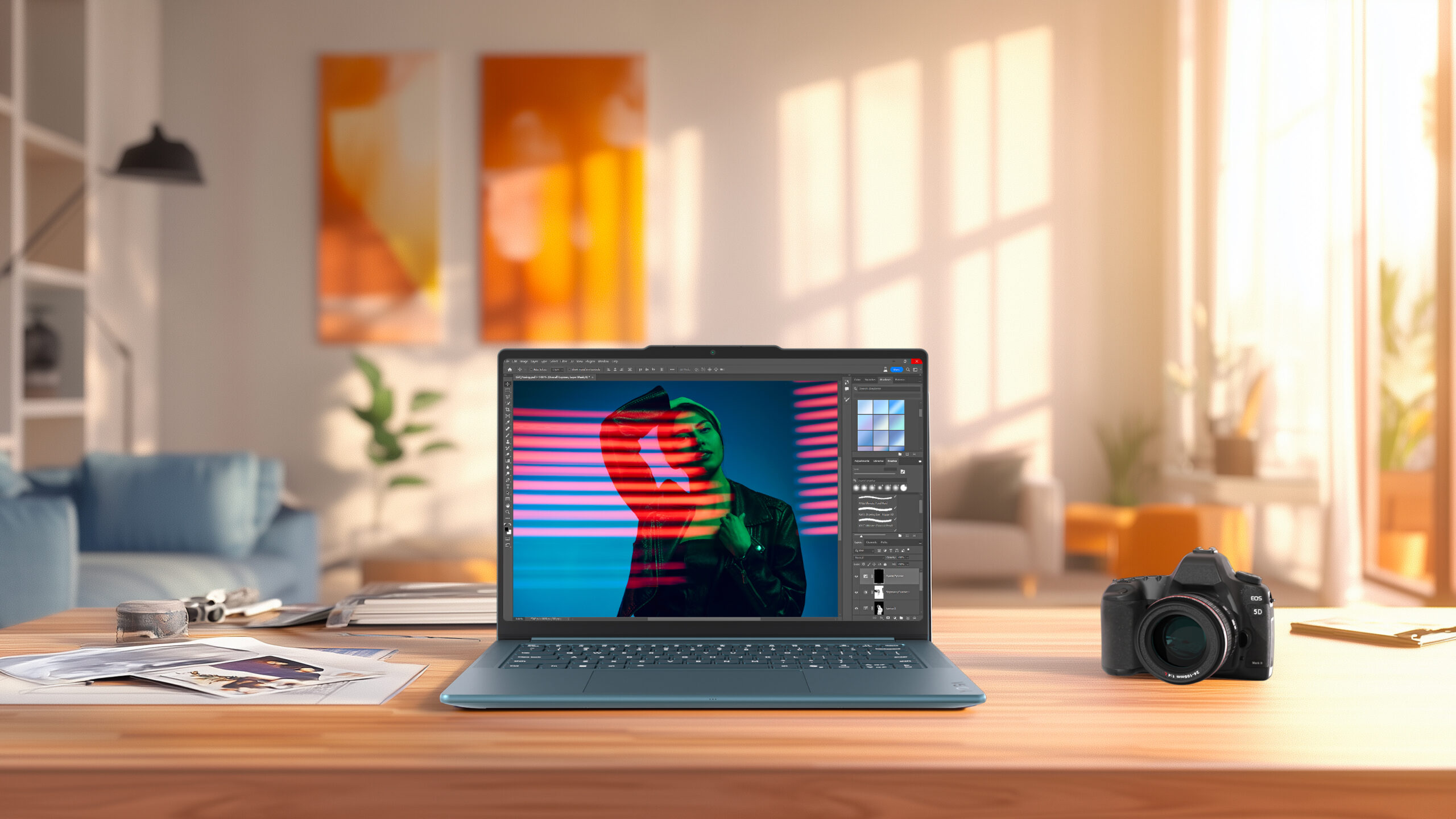 Lenovo Yoga Pro 7 14AKP10 | Tidal Teal | 14.5 " | OLED | 3K | 2944 x 1840 pixels | Glossy | AMD Ryzen AI 7 | 350 | 32 GB | Soldered LPDDR5x | Solid-state drive capacity 1000 GB | AMD Radeon 860M Graphics | Windows 11 Home | 802.11be | Bluetooth version 5.4 | Keyboard language English | Keyboard backlit | Warranty 24 month(s) | Battery warranty 12 month(s) - Image 18