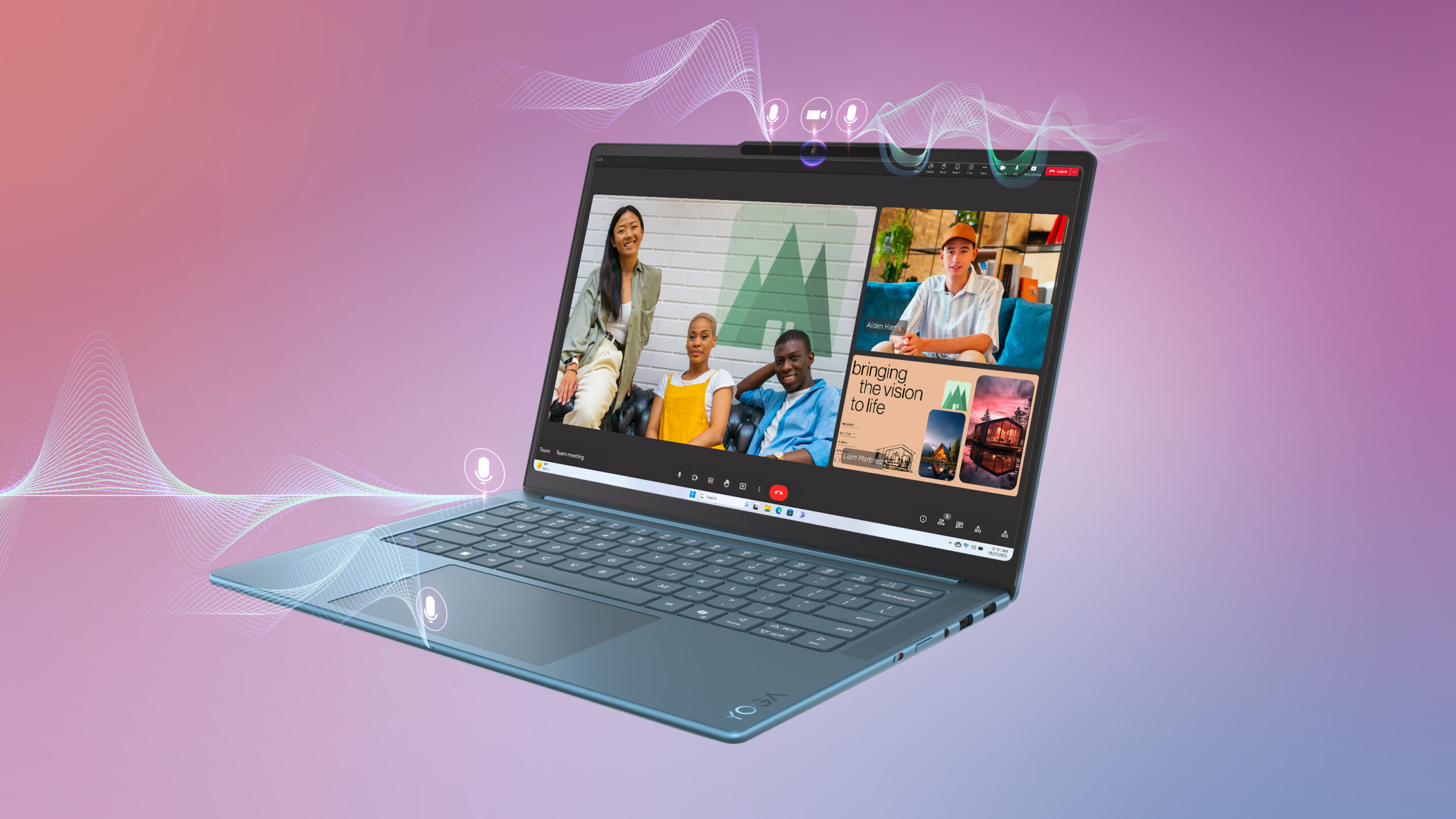 Lenovo Yoga Pro 7 14AKP10 | Tidal Teal | 14.5 " | OLED | 3K | 2944 x 1840 pixels | Glossy | AMD Ryzen AI 7 | 350 | 32 GB | Soldered LPDDR5x | Solid-state drive capacity 1000 GB | AMD Radeon 860M Graphics | Windows 11 Home | 802.11be | Bluetooth version 5.4 | Keyboard language English | Keyboard backlit | Warranty 24 month(s) | Battery warranty 12 month(s) - Image 19