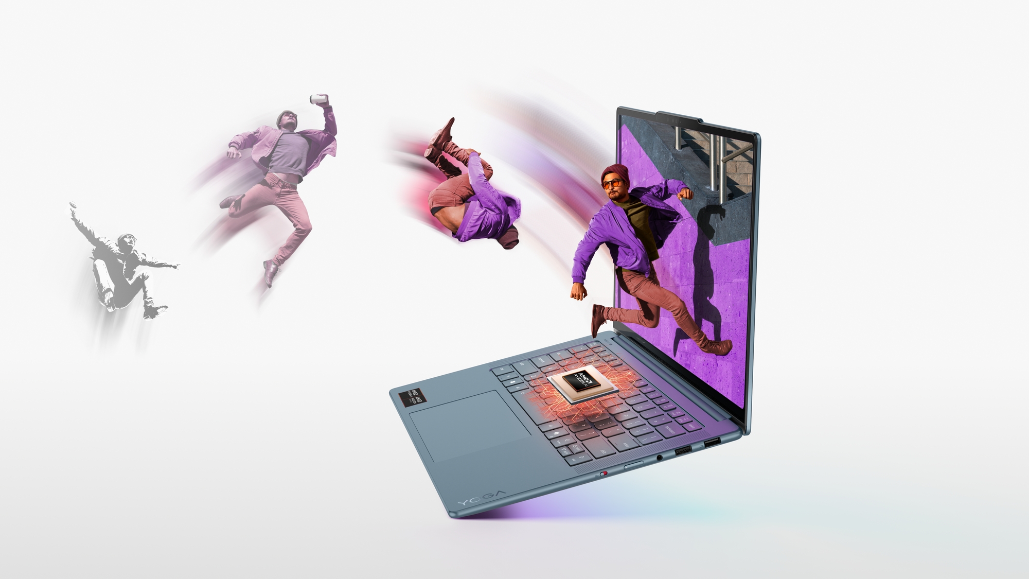 Lenovo Yoga Pro 7 14AKP10 | Tidal Teal | 14.5 " | OLED | 3K | 2944 x 1840 pixels | Glossy | AMD Ryzen AI 7 | 350 | 32 GB | Soldered LPDDR5x | Solid-state drive capacity 1000 GB | AMD Radeon 860M Graphics | Windows 11 Home | 802.11be | Bluetooth version 5.4 | Keyboard language English | Keyboard backlit | Warranty 24 month(s) | Battery warranty 12 month(s) - Image 32