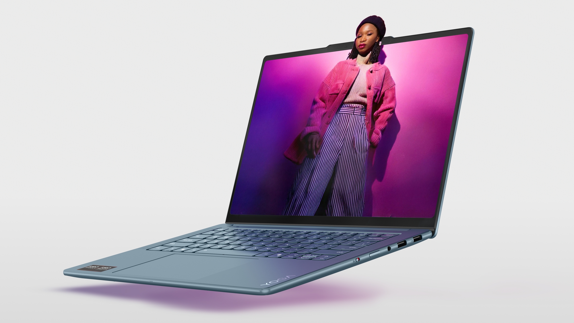 Lenovo Yoga Pro 7 14AKP10 | Tidal Teal | 14.5 " | OLED | 3K | 2944 x 1840 pixels | Glossy | AMD Ryzen AI 7 | 350 | 32 GB | Soldered LPDDR5x | Solid-state drive capacity 1000 GB | AMD Radeon 860M Graphics | Windows 11 Home | 802.11be | Bluetooth version 5.4 | Keyboard language English | Keyboard backlit | Warranty 24 month(s) | Battery warranty 12 month(s) - Image 33