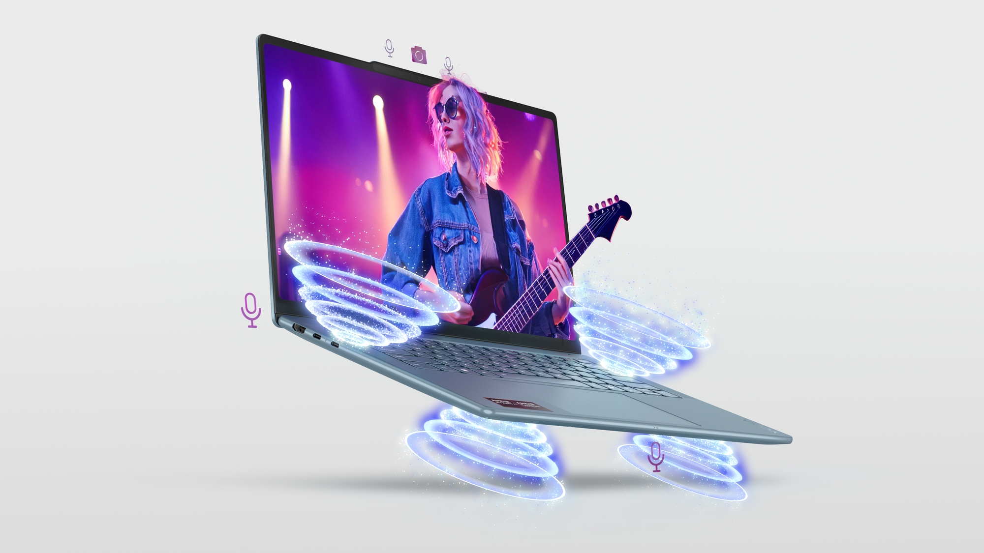 Lenovo Yoga Pro 7 14AKP10 | Tidal Teal | 14.5 " | OLED | 3K | 2944 x 1840 pixels | Glossy | AMD Ryzen AI 7 | 350 | 32 GB | Soldered LPDDR5x | Solid-state drive capacity 1000 GB | AMD Radeon 860M Graphics | Windows 11 Home | 802.11be | Bluetooth version 5.4 | Keyboard language English | Keyboard backlit | Warranty 24 month(s) | Battery warranty 12 month(s) - Image 34