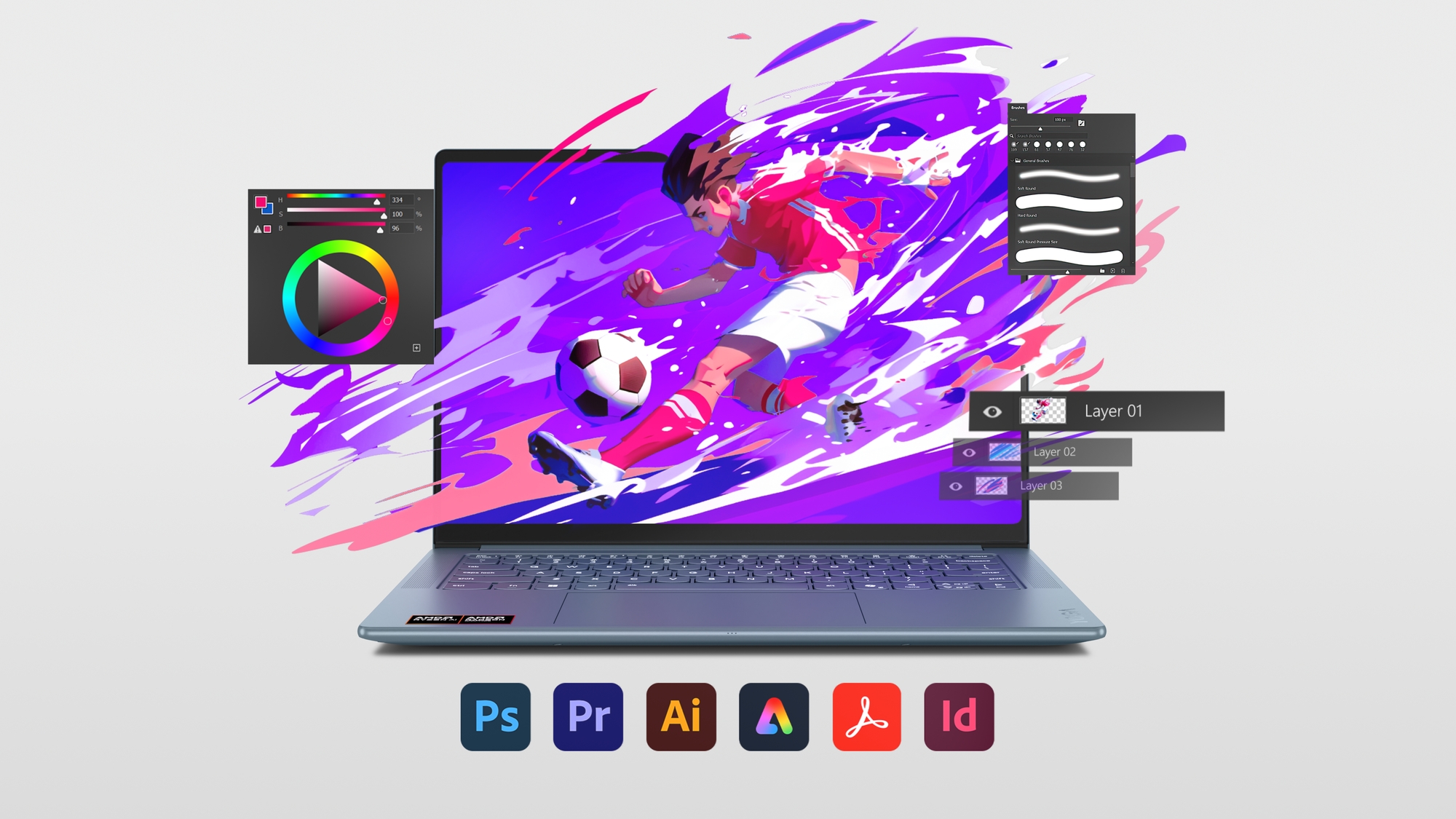 Lenovo Yoga Pro 7 14AKP10 | Tidal Teal | 14.5 " | OLED | 3K | 2944 x 1840 pixels | Glossy | AMD Ryzen AI 7 | 350 | 32 GB | Soldered LPDDR5x | Solid-state drive capacity 1000 GB | AMD Radeon 860M Graphics | Windows 11 Home | 802.11be | Bluetooth version 5.4 | Keyboard language English | Keyboard backlit | Warranty 24 month(s) | Battery warranty 12 month(s) - Image 37