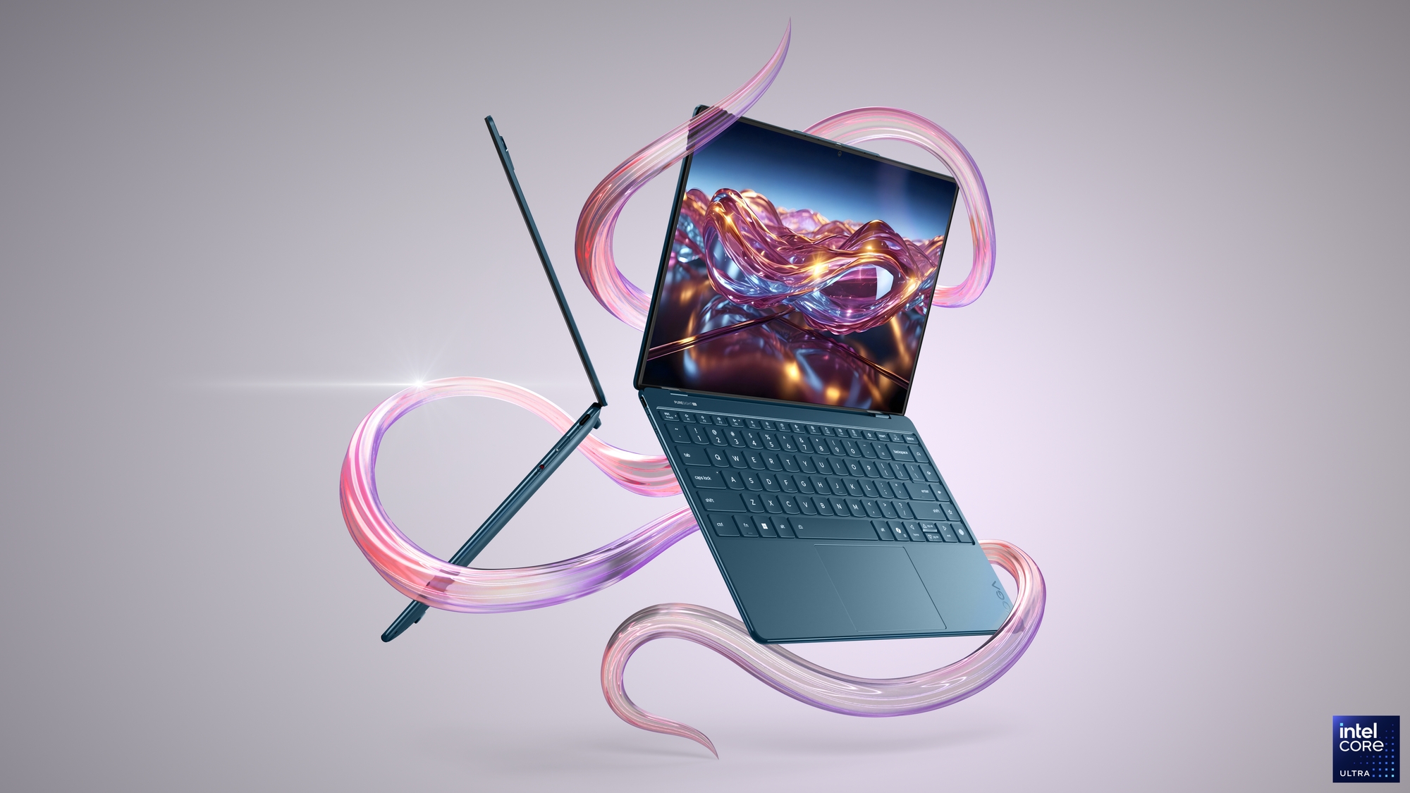 Lenovo Yoga Slim 9 14ILL10 | Tidal Teal | 14 " | OLED | Touchscreen | 4K WQUXGA | 3840 x 2400 pixels | Glossy | Intel Core Ultra 7 | 258V | 32 GB | Soldered LPDDR5x | Solid-state drive capacity 1000 GB | Intel Arc Graphics 140V | Windows 11 Pro | 802.11be | Bluetooth version 5.4 | Keyboard language English | Keyboard backlit | Warranty 24 month(s) | Battery warranty 12 month(s) - Image 22