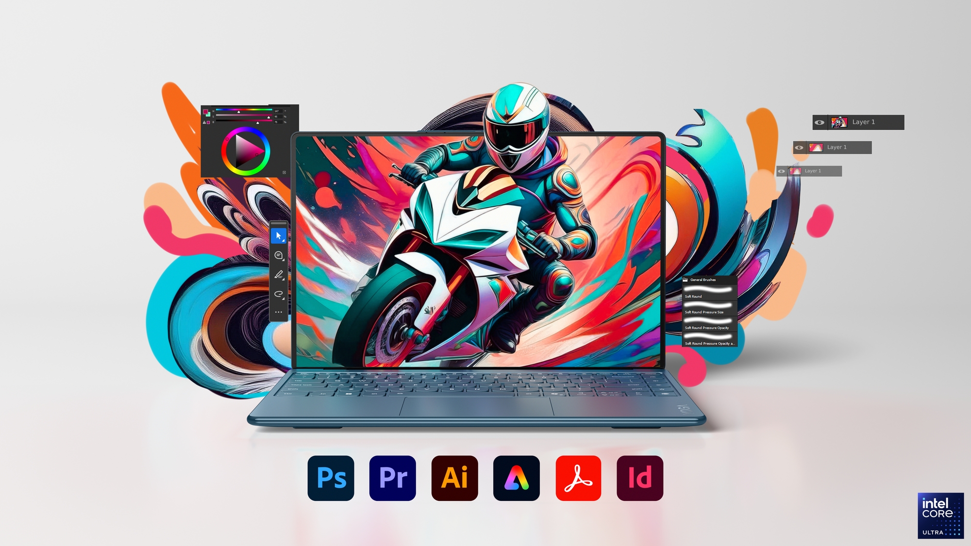 Lenovo Yoga Slim 9 14ILL10 | Tidal Teal | 14 " | OLED | Touchscreen | 4K WQUXGA | 3840 x 2400 pixels | Glossy | Intel Core Ultra 7 | 258V | 32 GB | Soldered LPDDR5x | Solid-state drive capacity 1000 GB | Intel Arc Graphics 140V | Windows 11 Pro | 802.11be | Bluetooth version 5.4 | Keyboard language English | Keyboard backlit | Warranty 24 month(s) | Battery warranty 12 month(s) - Image 26