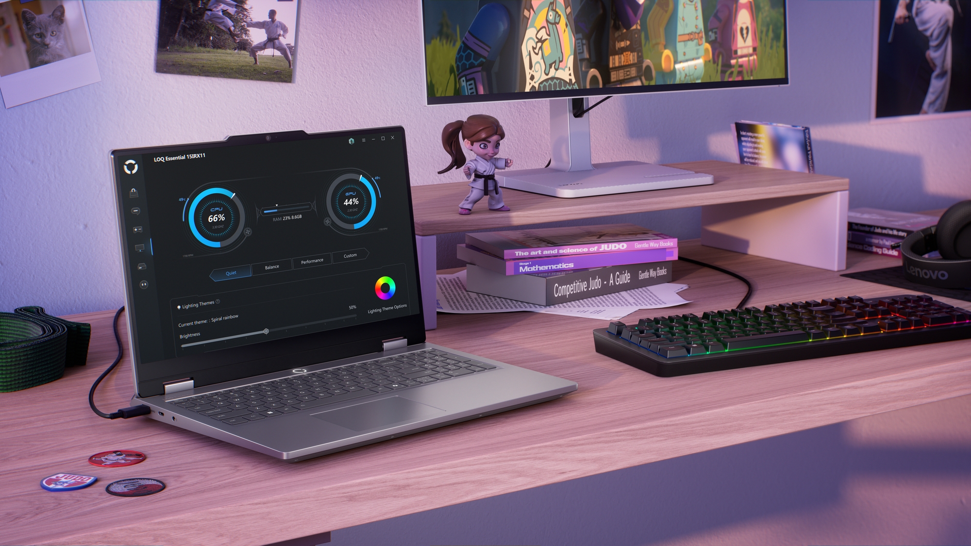 Lenovo LOQ Essential 15IRX11 | Luna Grey | 15.6 " | IPS | FHD | 1920 x 1080 pixels | Anti-glare | Intel Core i5 | i5-13450HX | 16 GB | SO-DIMM DDR5 | Solid-state drive capacity 512 GB | NVIDIA GeForce RTX 5050 | GDDR7 | 8 GB | Windows 11 Home | 802.11ax | Bluetooth version 5.2 | Keyboard language English | Keyboard backlit | Warranty 24 month(s) | Battery warranty 12 month(s) - Image 28