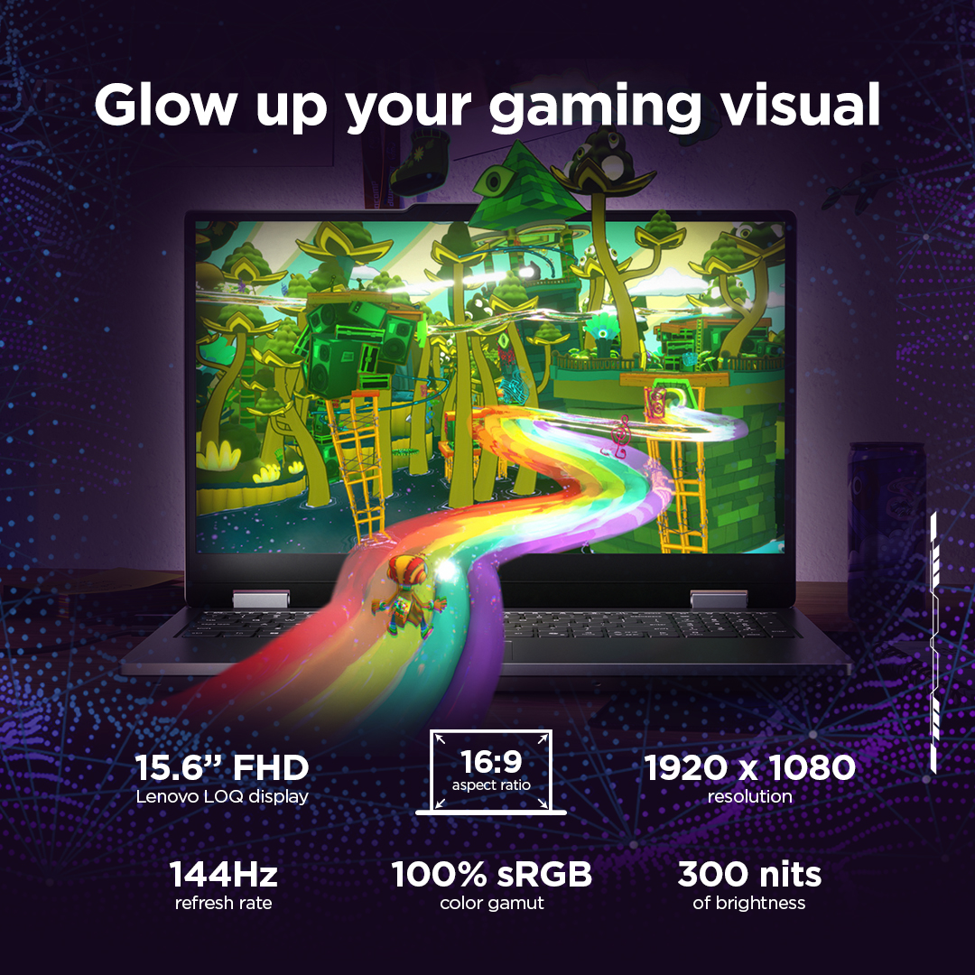 Lenovo LOQ Essential 15IRX11 | Luna Grey | 15.6 " | IPS | FHD | 1920 x 1080 pixels | Anti-glare | Intel Core i5 | i5-13450HX | 16 GB | SO-DIMM DDR5 | Solid-state drive capacity 512 GB | NVIDIA GeForce RTX 5050 | GDDR7 | 8 GB | Windows 11 Home | 802.11ax | Bluetooth version 5.2 | Keyboard language Nordic | Keyboard backlit | Warranty 24 month(s) | Battery warranty 12 month(s) - Image 40