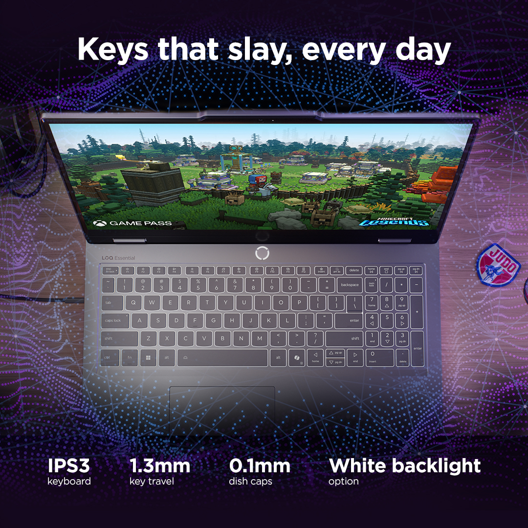 Lenovo LOQ Essential 15IRX11 | Luna Grey | 15.6 " | IPS | FHD | 1920 x 1080 pixels | Anti-glare | Intel Core i5 | i5-13450HX | 16 GB | SO-DIMM DDR5 | Solid-state drive capacity 512 GB | NVIDIA GeForce RTX 5050 | GDDR7 | 8 GB | Windows 11 Home | 802.11ax | Bluetooth version 5.2 | Keyboard language Nordic | Keyboard backlit | Warranty 24 month(s) | Battery warranty 12 month(s) - Image 45