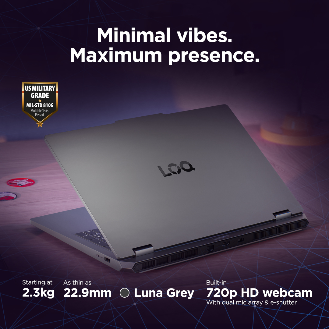 Lenovo LOQ Essential 15IRX11 | Luna Grey | 15.6 " | IPS | FHD | 1920 x 1080 pixels | Anti-glare | Intel Core i5 | i5-13450HX | 16 GB | SO-DIMM DDR5 | Solid-state drive capacity 512 GB | NVIDIA GeForce RTX 5060 | GDDR7 | 8 GB | Windows 11 Home | 802.11ax | Bluetooth version 5.2 | Keyboard language English | Keyboard backlit | Warranty 24 month(s) | Battery warranty 12 month(s) - Image 42