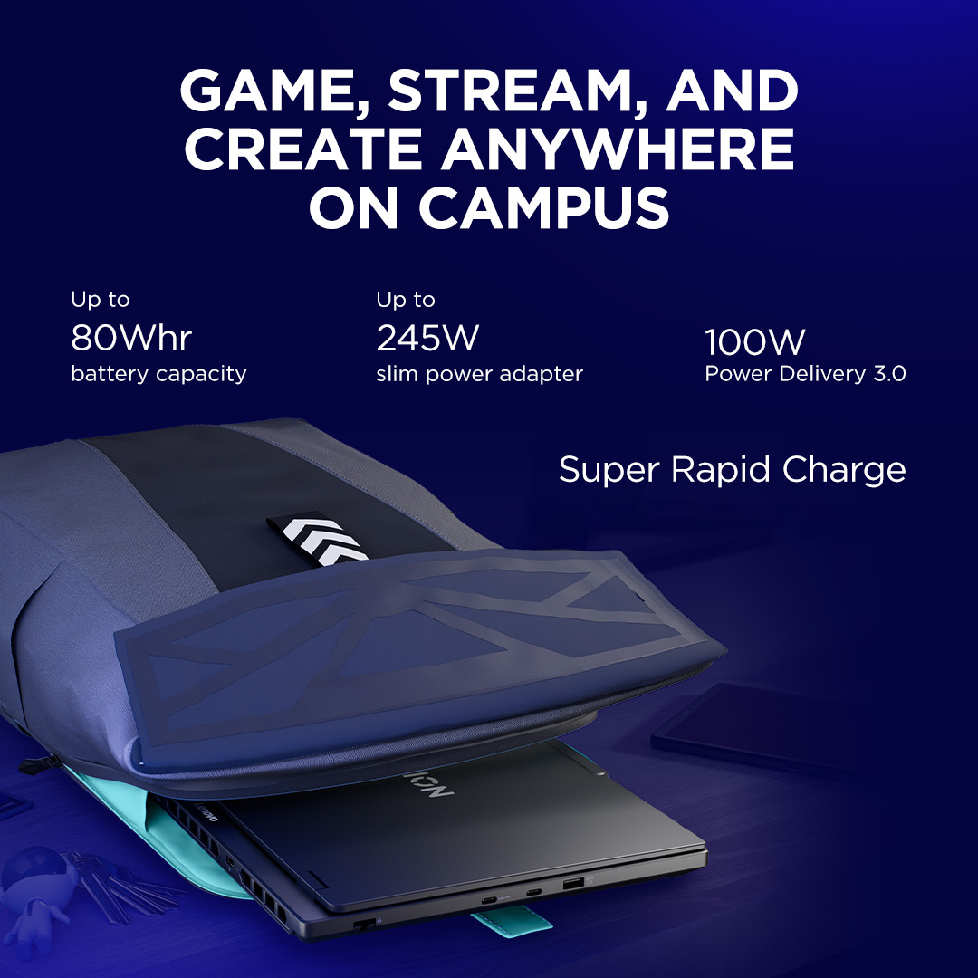 Lenovo Legion 5 15IRX10 | Eclipse Black | 15.1 " | OLED | WQXGA | 2560 x 1600 pixels | Glossy | Intel Core i7 | i7-14700HX | 16 GB | SO-DIMM DDR5 | Solid-state drive capacity 1000 GB | NVIDIA GeForce RTX 5060 | GDDR7 | 8 GB | Windows 11 Home | 802.11be | Bluetooth version 5.4 | Keyboard language Nordic | Keyboard backlit | Warranty 24 month(s) | Battery warranty 12 month(s) - Image 43