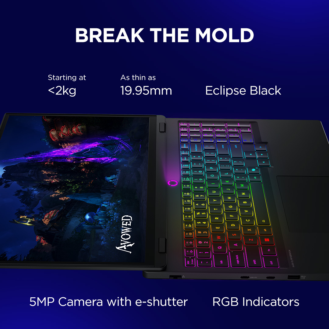 Lenovo Legion 5 15IRX10 | Eclipse Black | 15.1 " | OLED | WQXGA | 2560 x 1600 pixels | Intel Core i7 | i7-14700HX | 32 (2x16GB) GB | SO-DIMM DDR5 | Solid-state drive capacity 1000 GB | NVIDIA GeForce RTX 5070 | GDDR7 | 8 GB | Windows 11 Home | 802.11be | Bluetooth version 5.4 | Keyboard language Nordic | Keyboard backlit | Warranty 24 month(s) | Battery warranty 12 month(s) - Image 40