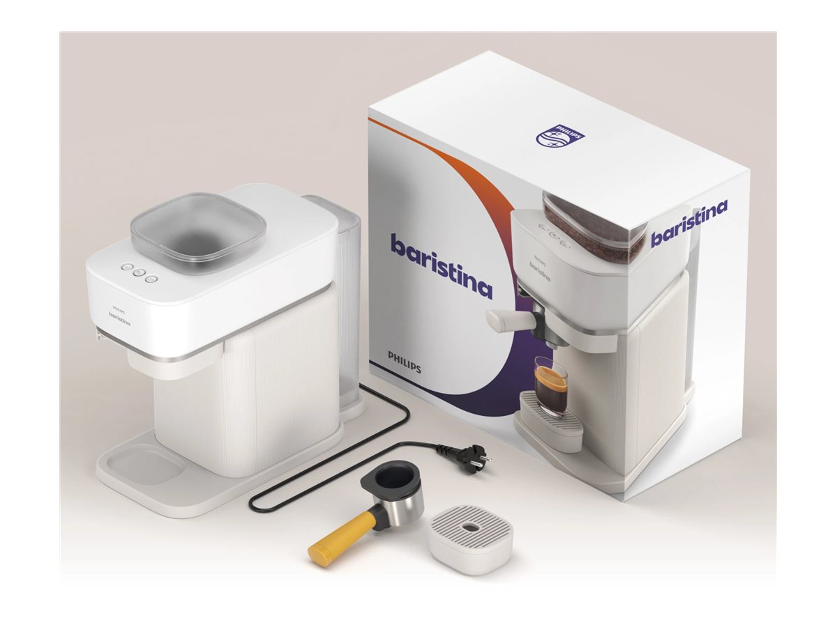 Philips Coffee maker | BAR300/03 Baristina | Pump pressure 16 bar | Semi-automatic | 122.8 W | White - Image 9