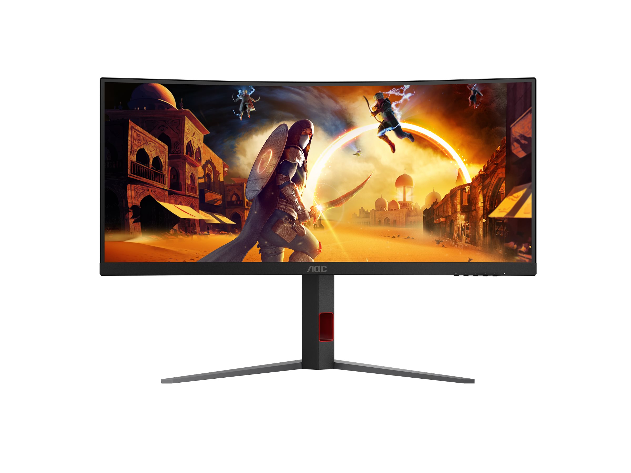 AOC | CU34G4 | 34 " | Fast VA | UWQHD | 21:9 | 180 Hz | 1 ms | 3440 x 1440 pixels | 300 cd/m² | HDMI ports quantity 2 | Black - Image 8