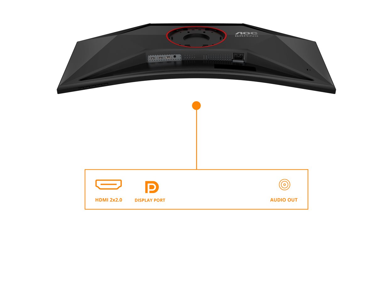 AOC | CU34G4 | 34 " | Fast VA | UWQHD | 21:9 | 180 Hz | 1 ms | 3440 x 1440 pixels | 300 cd/m² | HDMI ports quantity 2 | Black - Image 63