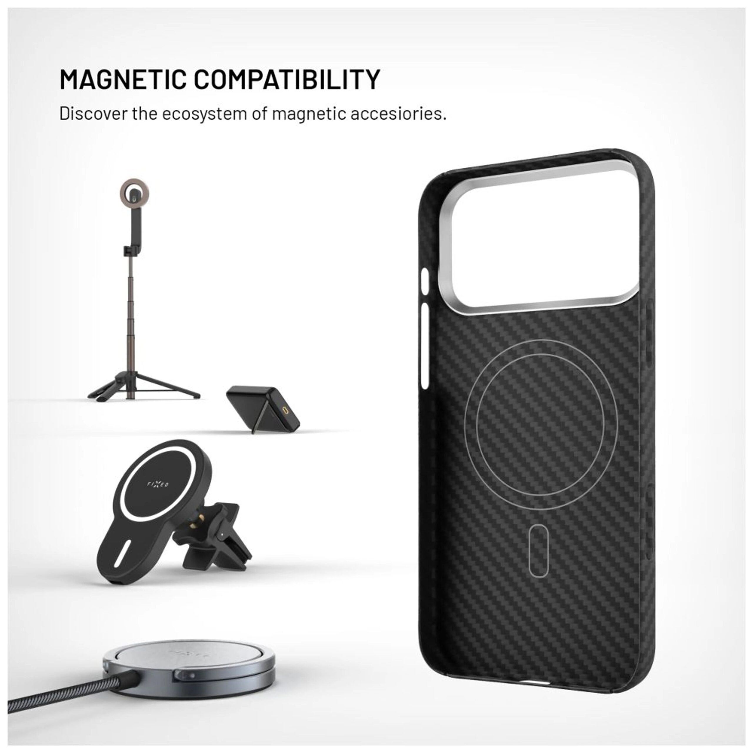 Fixed MagVelar | Back cover | Apple | iPhone 17 Pro Max | Aramid fibers | Black - Image 5