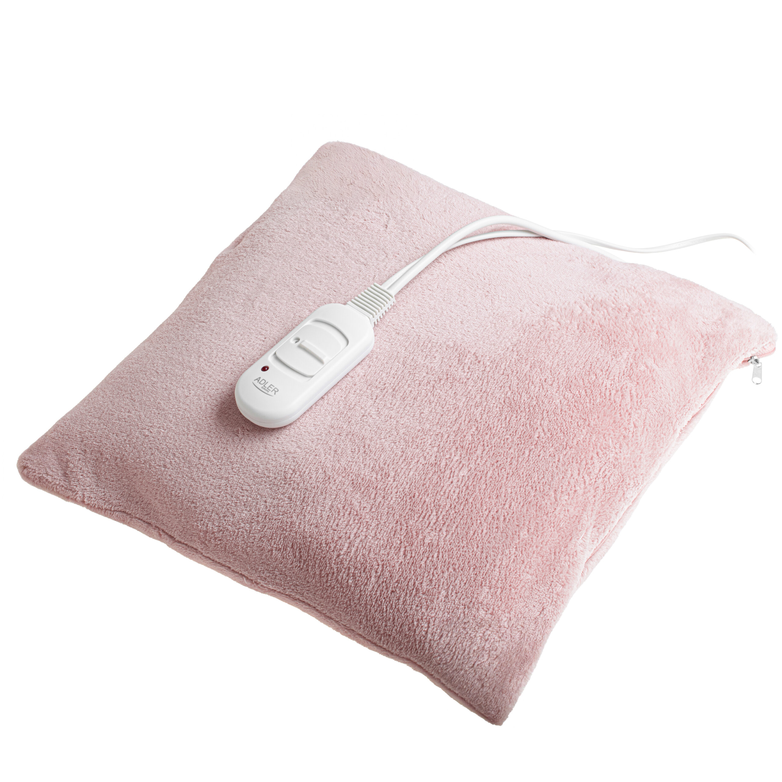 Adler Super Soft Electric Heating Pad | AD 7444 | Number of heating levels 2 | Number of persons 1 | Washable | Remote control | 80 W | Pink - Image 3