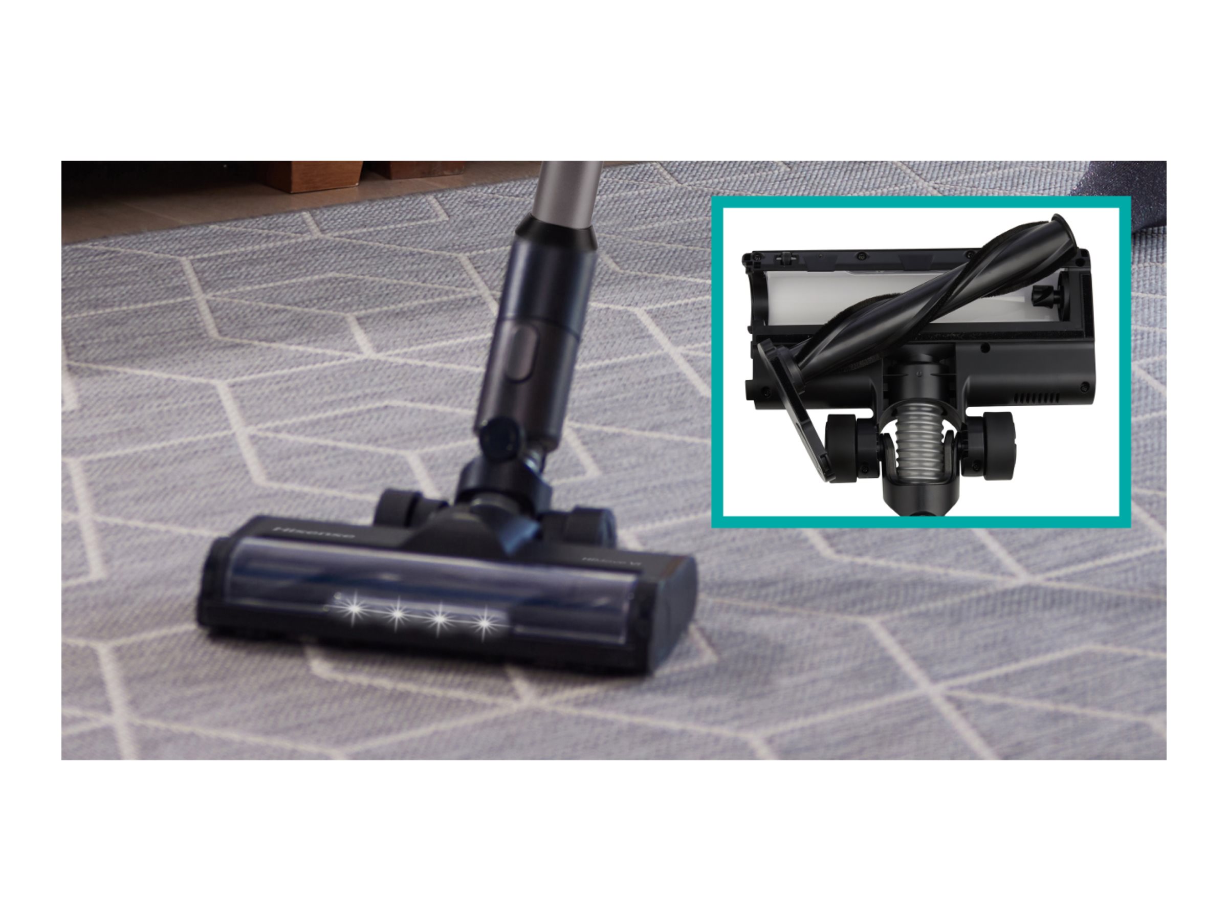 Hisense Vacuum Cleaner | HVC646630A | Cordless operating | Handstick | 330 W | 25.2 V | Operating time (max) 60 min | Black/Grey - Image 9