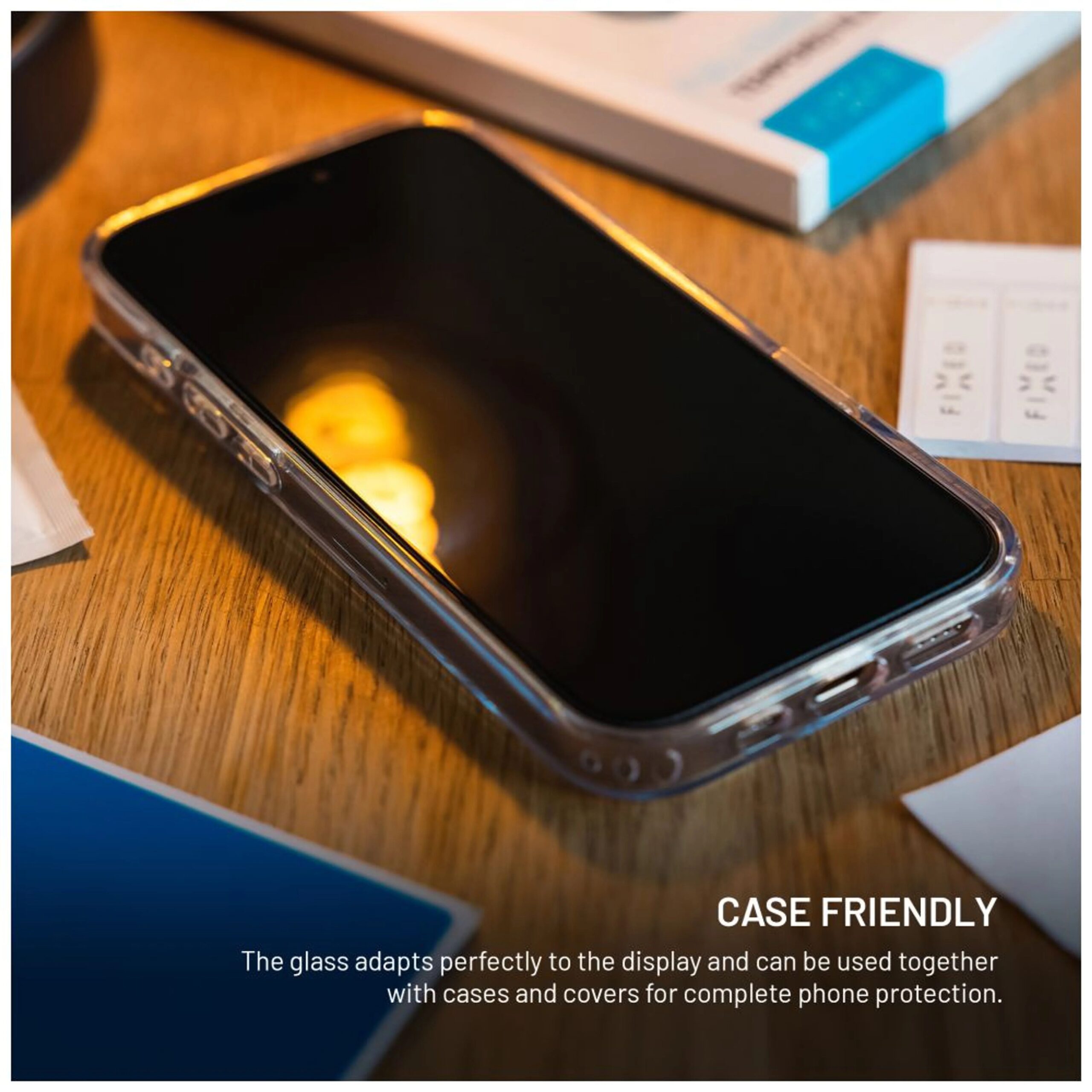 Fixed Screen protector | Apple | iPhone 17 | Tempered glass | Transparent | 2.5D - Image 5