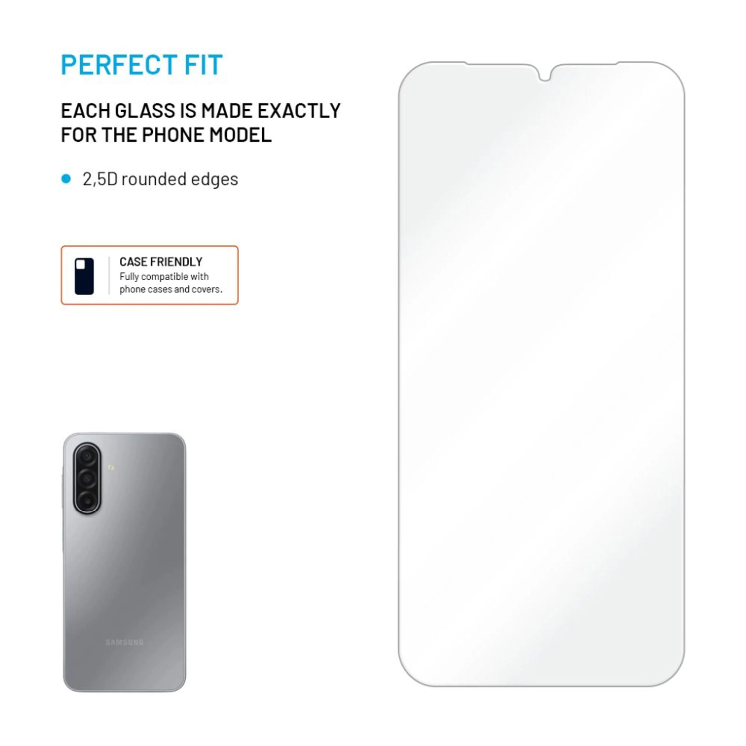 Fixed Screen protector | Samsung | Galaxy A17 4G/5G | Tempered glass | Transparent - Image 4