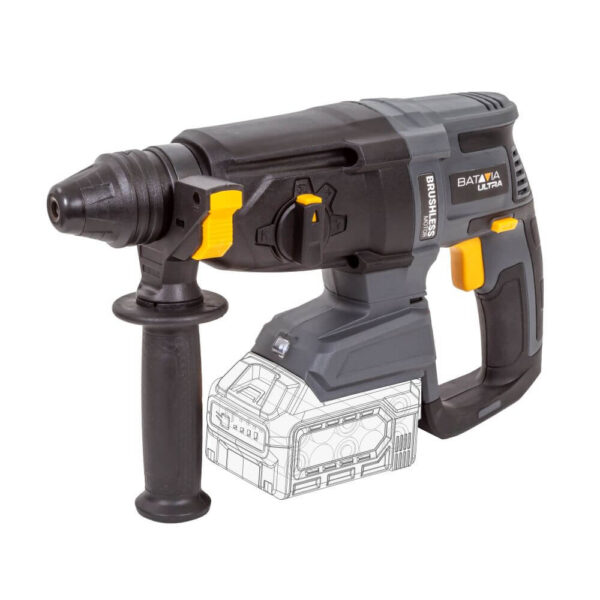 Batavia B.V. 18V Cordless Brushless Rotary Hammer SDS+, Without Battery and Charger in BMC