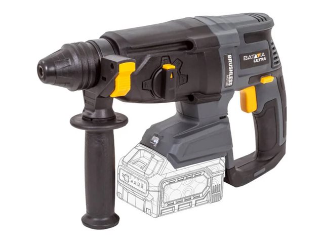 Batavia B.V. 18V Cordless Brushless Rotary Hammer SDS+, Without Battery and Charger in BMC - Image 2
