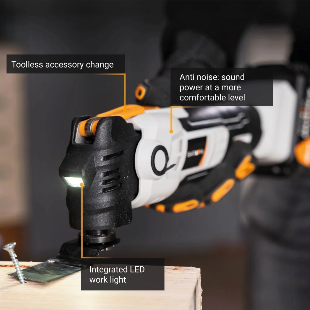 Batavia B.V. | 18V Cordless Anti-Vibration Multitool - Without Battery and Charger - Image 3