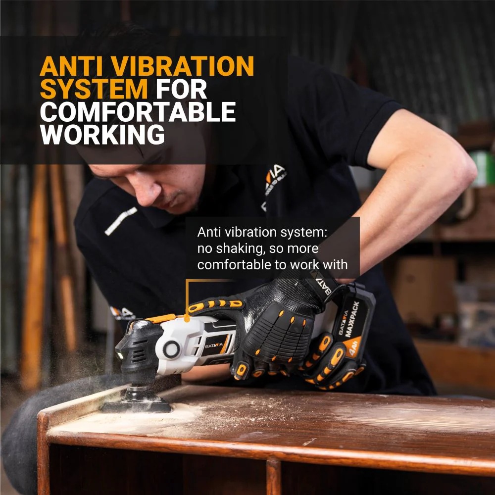 Batavia B.V. | 18V Cordless Anti-Vibration Multitool - Without Battery and Charger - Image 7