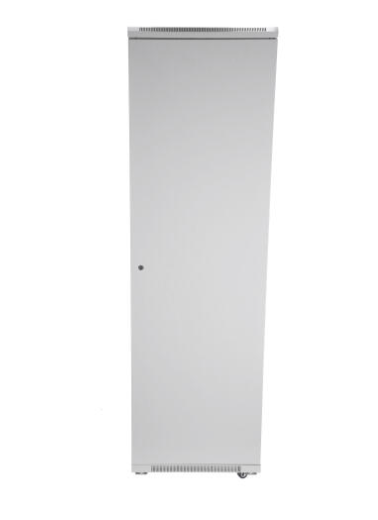 SOMI Networks | 42U, 19″ Freestanding Cabinet | 42U-60/80NAC | Gray | Max Load 800kg; Removable and Lockable Side Panels; Glass Doors; Unassembled | Depth: 80 cm - Image 4