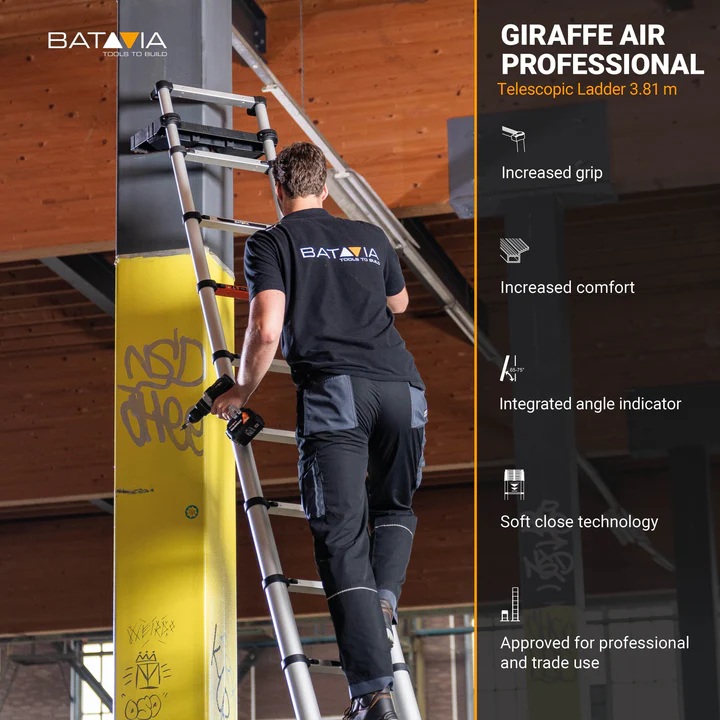 Batavia B.V. | Giraffe PRO Telescopic Ladder 3.81 m - Image 10
