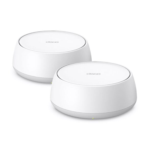 TP-LINK BE3600 Whole Home Mesh WiFi 7 System (2-pack) | Deco BE22 | 802.11ax | Ethernet LAN (RJ-45) ports 2 | Mesh Support Yes | MU-MiMO No | No mobile broadband