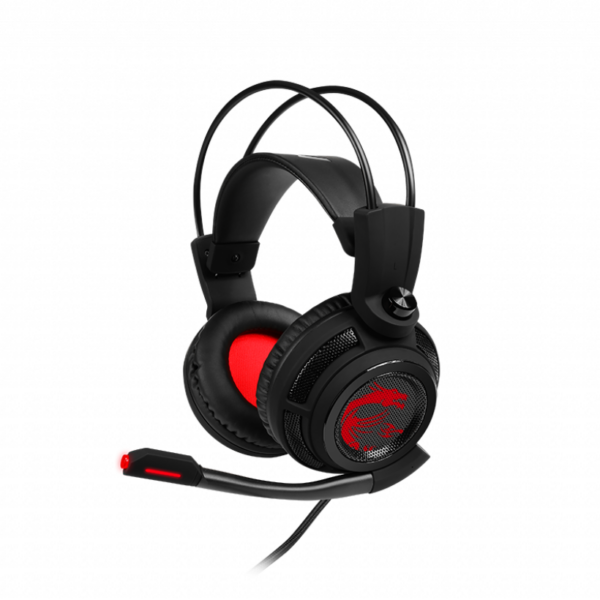 MSI DS502 Gaming Headset, Wired, Black/Red | MSI | DS502 | Wired | Gaming Headset | N/A