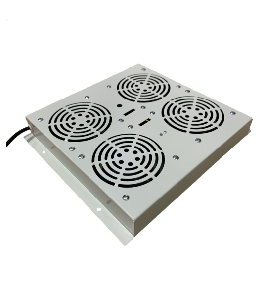 SOMI Networks | Four-fan unit for stand cabinets for 19" frame | VENT-4F | Grey | Airflow 564m3 /h; Cable Schuko 1.5m; Optional Thermostat is not Included; Noise level: 46dB