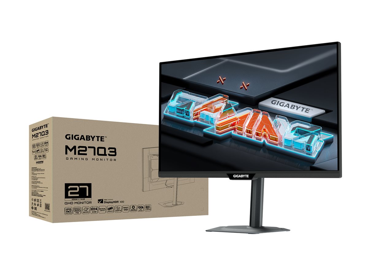 Gigabyte | M27Q3 EK | 27 " | IPS | QHD | 300 Hz | 1 ms | 2560 x 1440 pixels | 400 cd/m² | HDMI ports quantity 2 - Image 8
