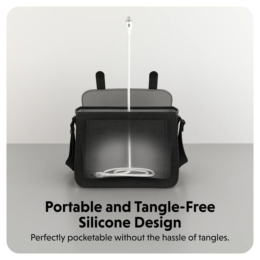 Hyper | HyperJuice USB-C Silicone Charging Cable, 1.5 m, White | HJ4011WHGL - Image 5