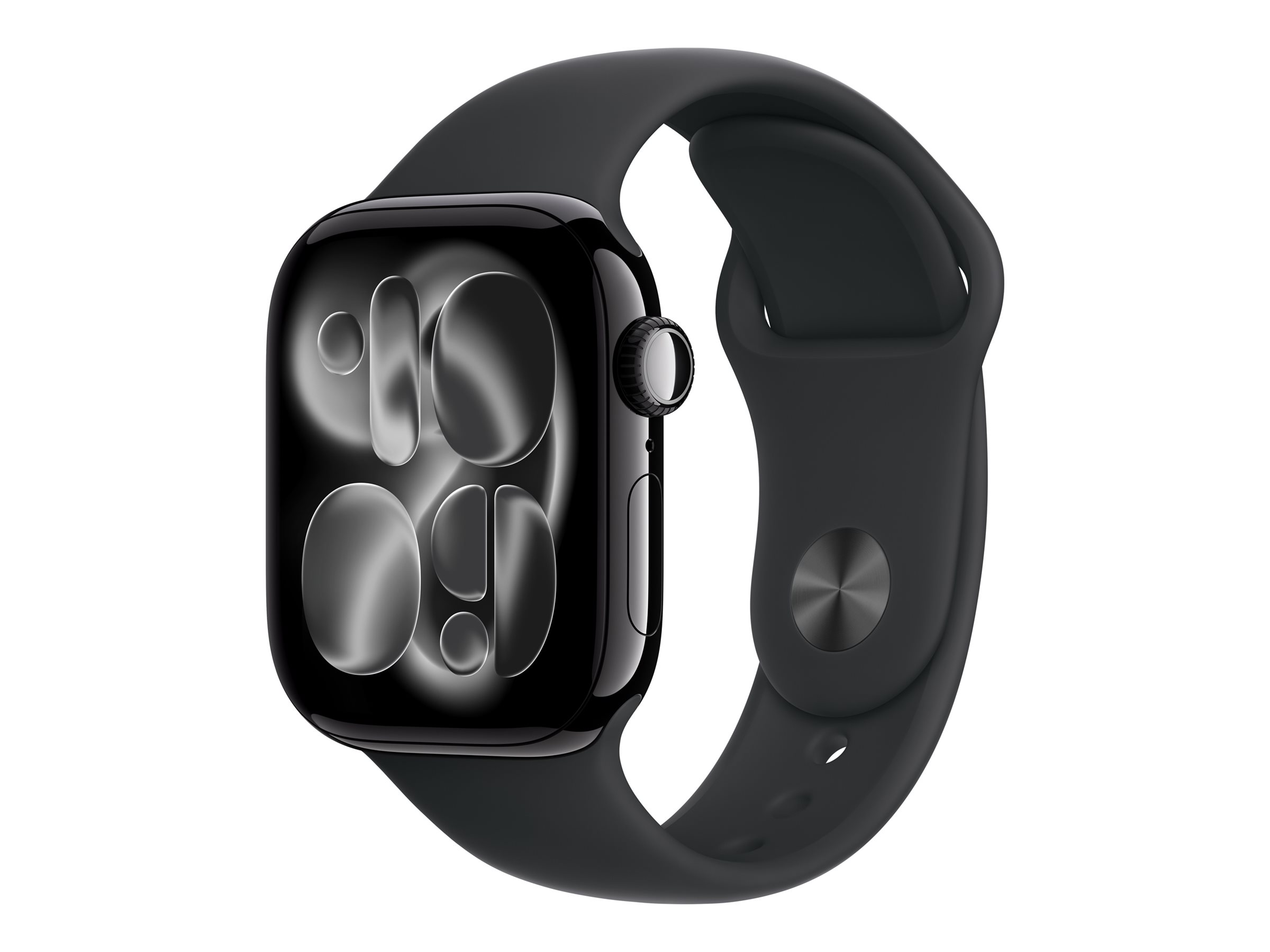 Apple Watch Series 11 GPS 42mm Jet Black Aluminium Case with Black Sport Band - S/M | Apple