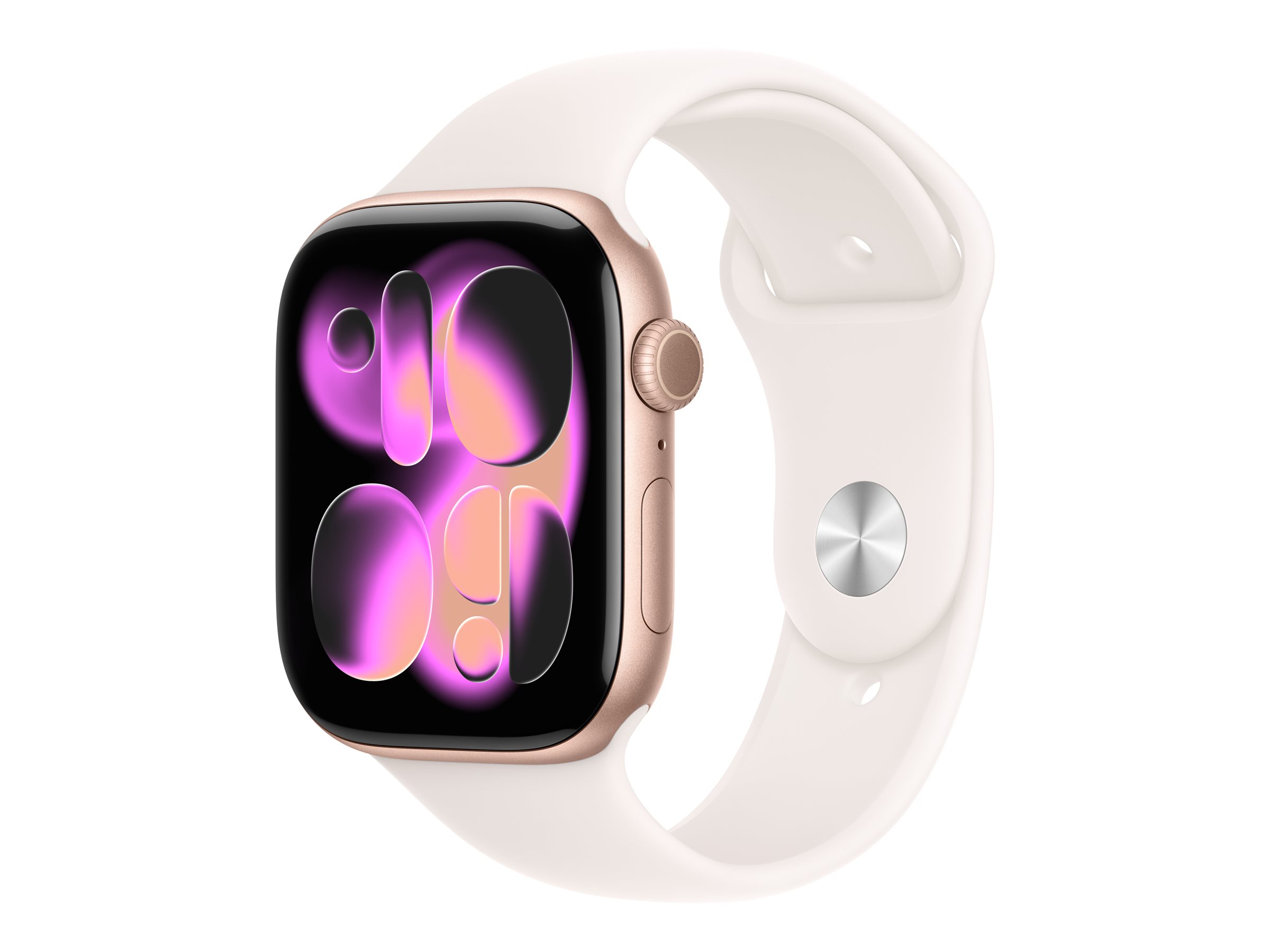 Apple Watch Series 11 GPS 46mm Rose Gold Aluminium Case with Light Blush Sport Band - S/M | Apple