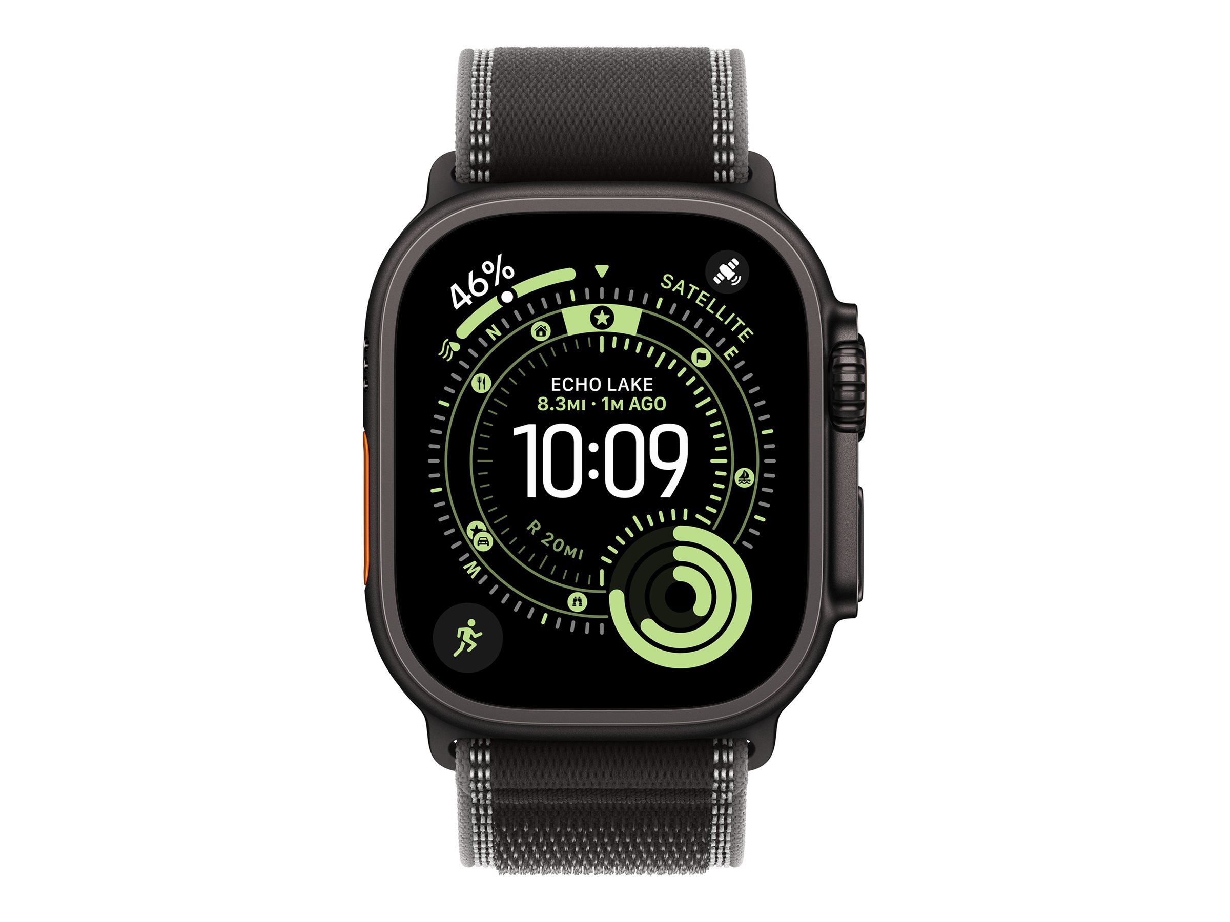 Apple 49mm Black/Charcoal Trail Loop - M/L - Black Titanium Finish | Apple - Image 3