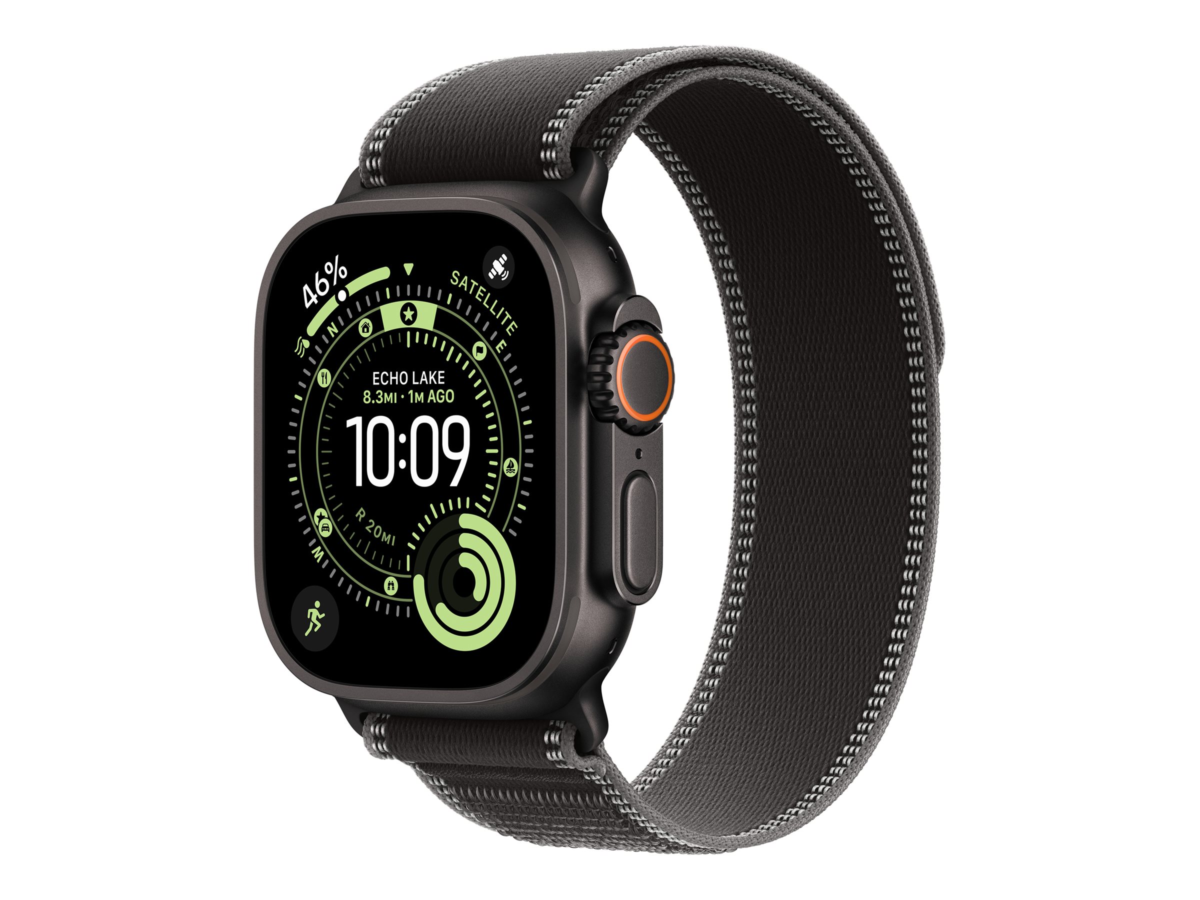 Apple 49mm Black/Charcoal Trail Loop - S/M - Black Titanium Finish | Apple - Image 2