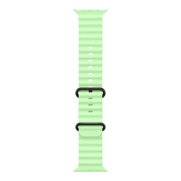 Apple | 49mm Neon Green Ocean Band - Black Titanium Finish