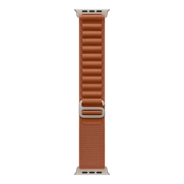 Apple | 49mm Terra Cotta Alpine Loop - Large - Natural Titanium Finish