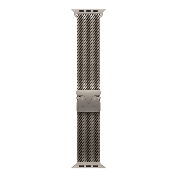 Apple | 49mm Natural Titanium Milanese Loop - Medium