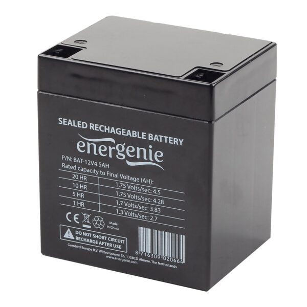 EnerGenie | UPS battery, 12V, 4.5 Ah | BAT-12V4.5AH