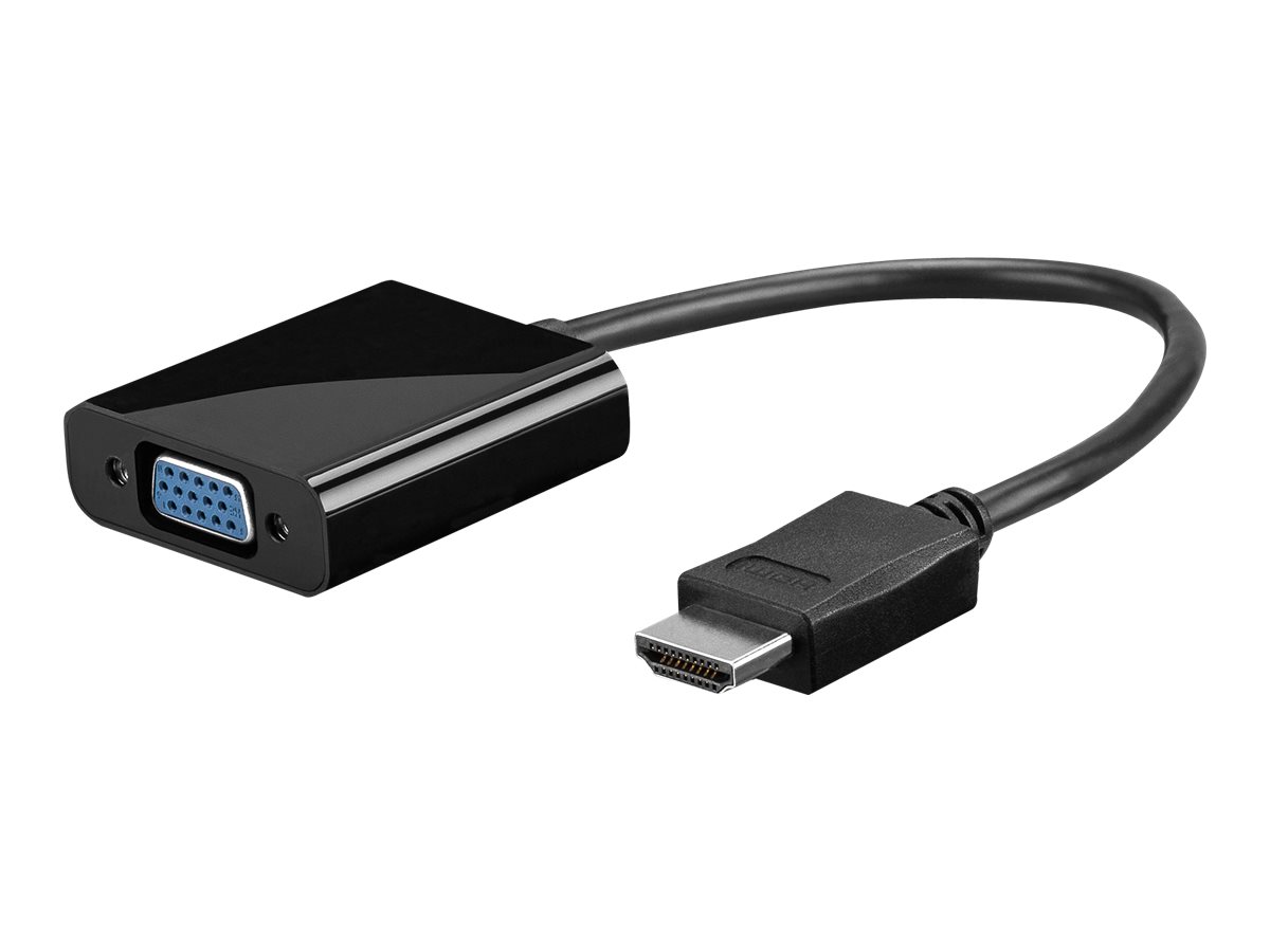 Goobay | HDMI/VGA adapter, nickel plated | 68793 | Black | HDMI male (type A) | VGA female (15-pin) - Image 2