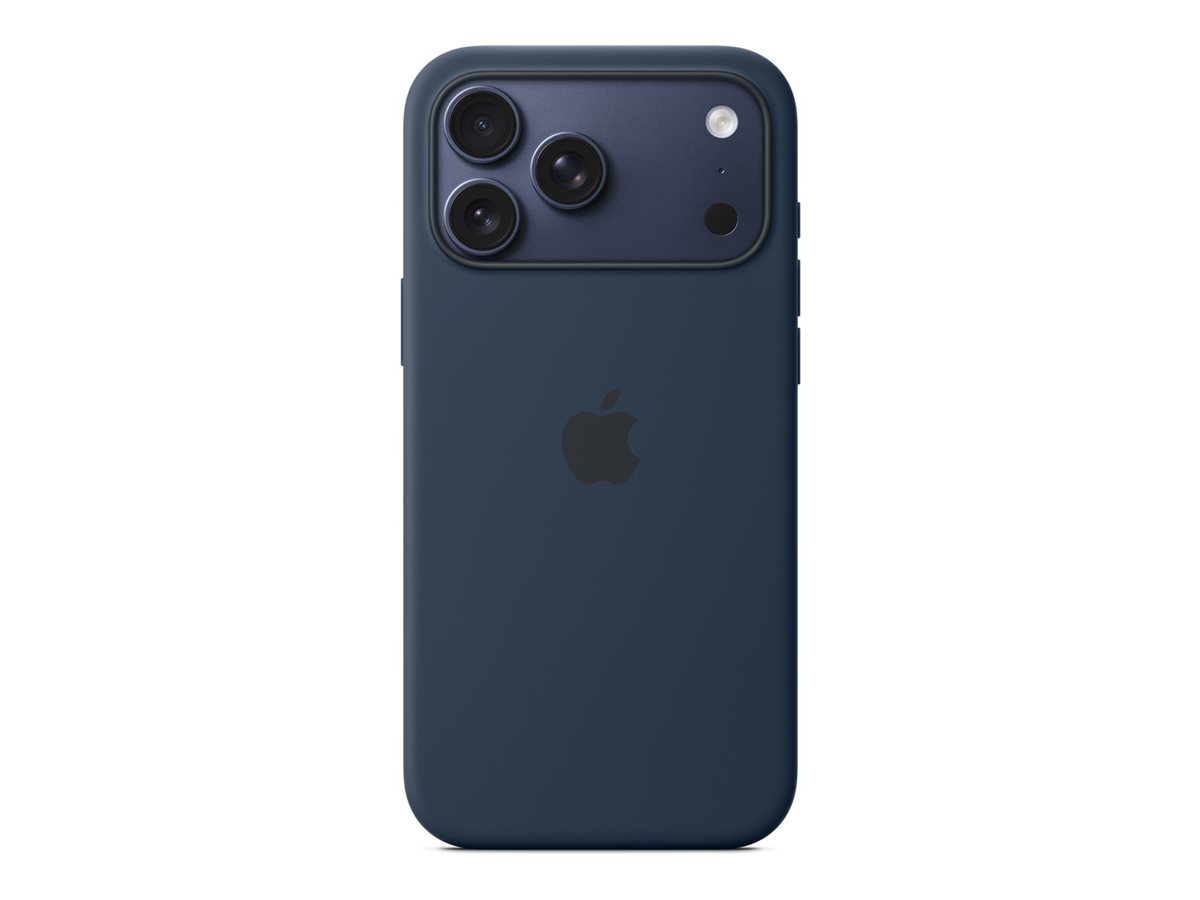 Apple iPhone 17 Pro Max Silicone Case with MagSafe – Midnight | Apple