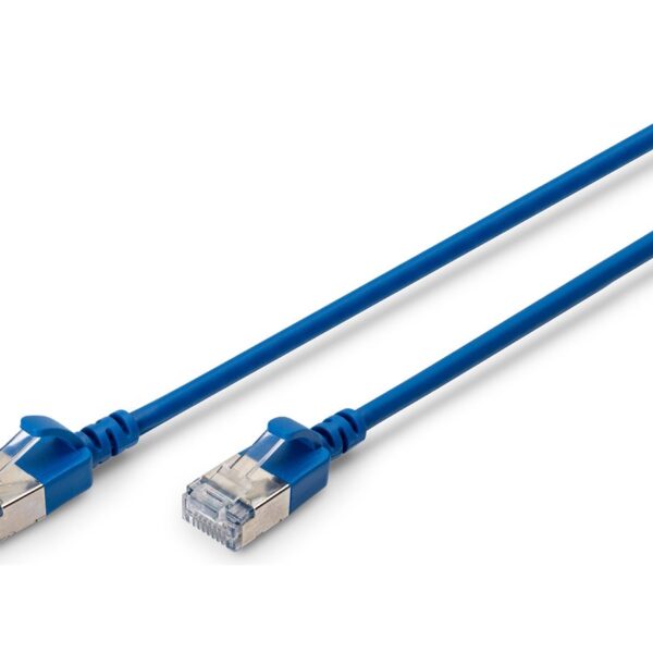 Digitus CAT 6A F-FTP Slim Patch Cable, 0.5 m | DK-1632-A-005S-B | Blue