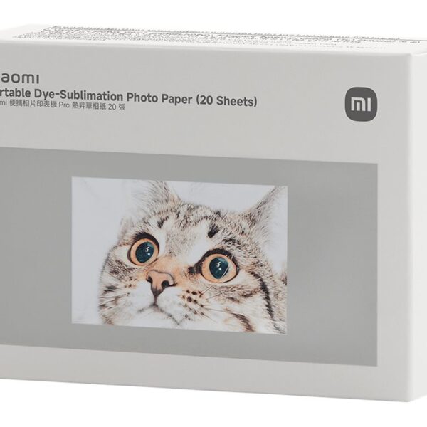 Xiaomi Portable Dye-Sublimation Photo Paper (20 Sheets) | 2x3-inch