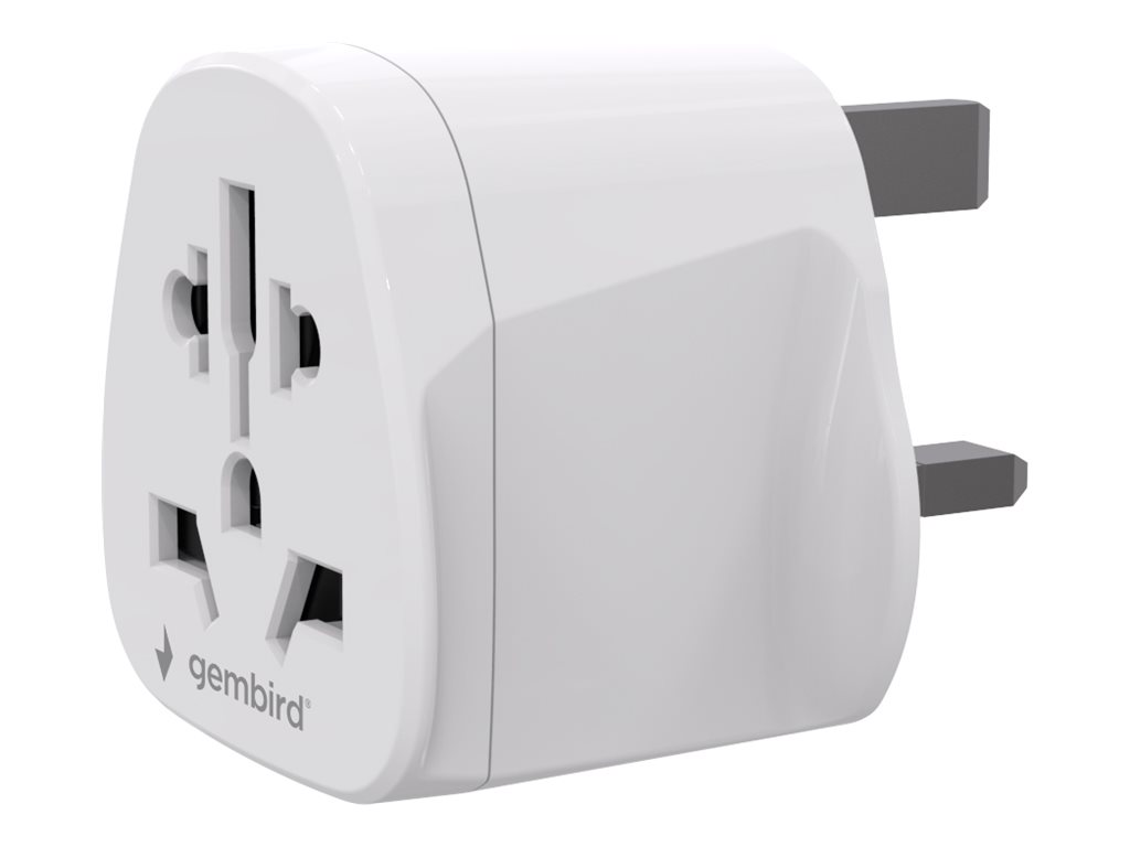 Gembird World to UK power adapter plug, 10 A | A-AC-UKMINTF - Image 2